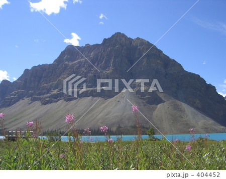 ボウレイク　Bow Lake ボウ湖　ボウレイク湖畔 404452