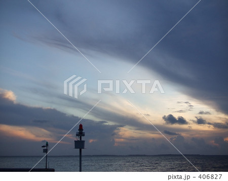 夕焼け　南国 406827