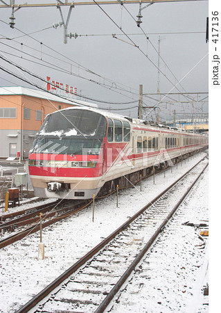 雪の名鉄1000系 417136
