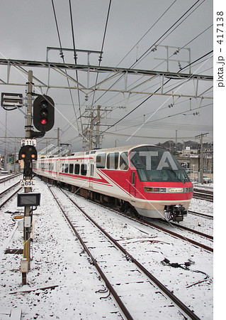 雪の名鉄1000系 417138