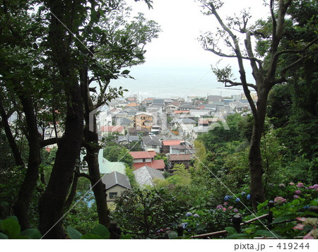 紫陽花と海 419244