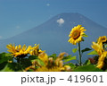 The sunflower with Mt.Fuji 419601