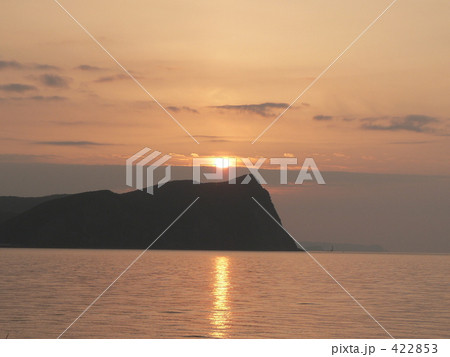 龍ヶ崎と夕日 422853