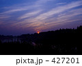 水元公園の朝焼け 427201