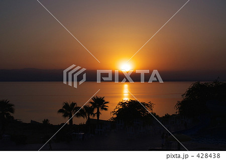 死海に沈む夕日 死海に沈む夕日 428438