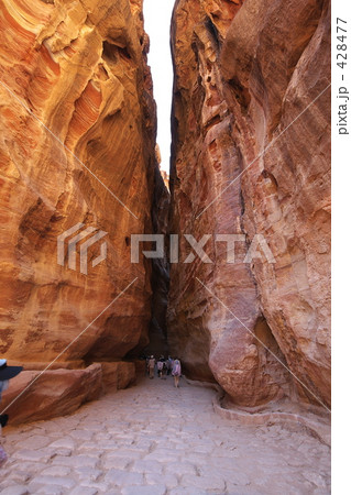 ペトラ遺跡のシーク 428477