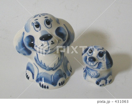 犬の親子　インテリア 431063