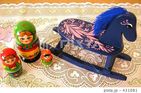 マトリョーシカと馬のおもちゃ 431081