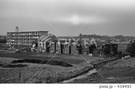 開通まじかの武蔵野線沿線風景 昭和４８年 2917の写真素材