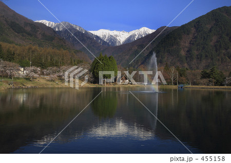 中央アルプスと駒ヶ池 455158