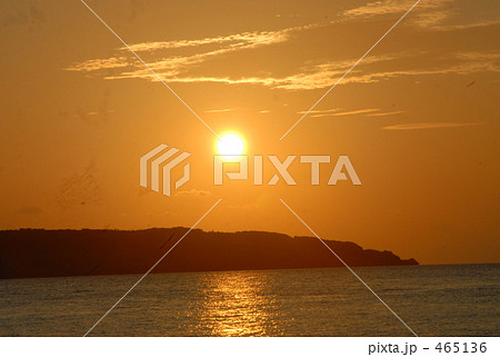 島と夕日 島と夕日 465136