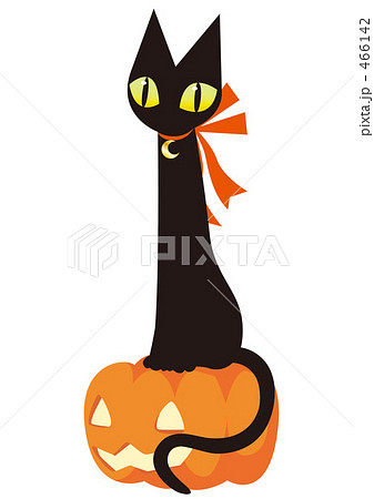 カボチャと黒猫 カボチャと黒猫 466142