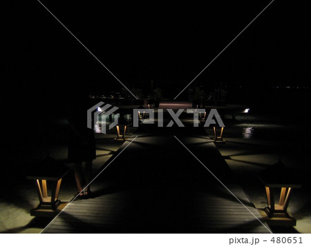 モルジブの桟橋 480651