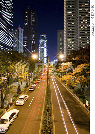 新宿夜景 中央通り 新宿夜景 中央通り 487946
