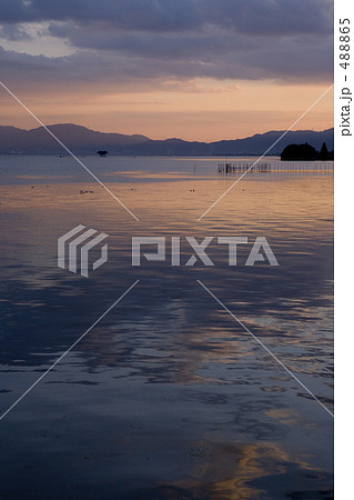 琵琶湖の夕焼け 琵琶湖の夕焼け 488865