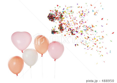 紙吹雪と風船 488950