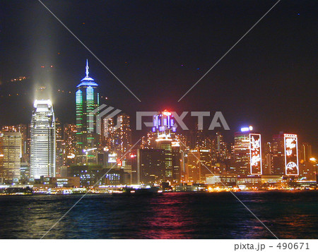香港の夜景 490671