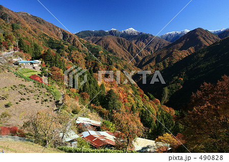 秋の下栗の里 490828