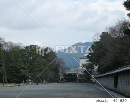京都御所から見た大文字 494620