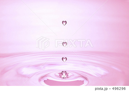 ハートの水滴 496296