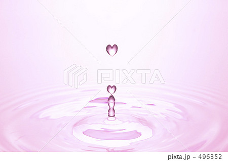 ハートの水滴 496352