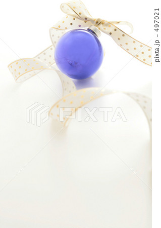 クリスマスオーナメントガラスボール青 497021