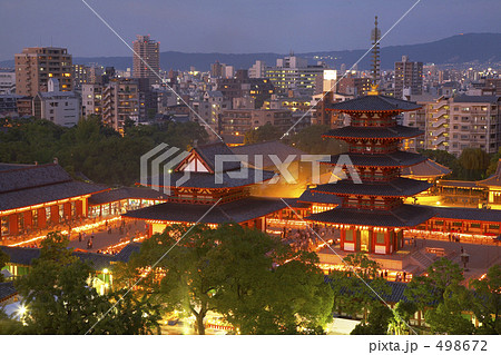 大阪四天王寺万灯夜景 498672