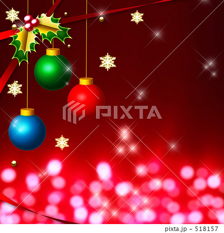 クリスマスのイルミネーションと飾りのイラスト素材 518157 Pixta