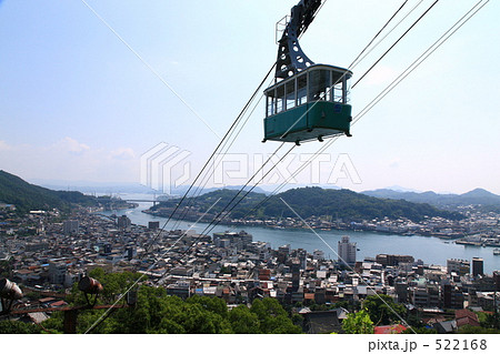 尾道の町並みとロープウェイ 522168