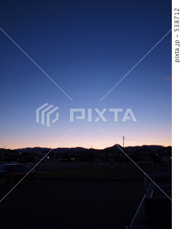 日没の町並み 538712