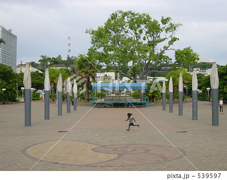 公園を走る子供 公園を走る子供 539597