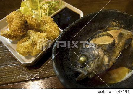 メバルの煮付けとハモフライ 547191