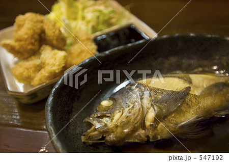 メバルの煮付けとハモフライ 547192