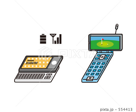 携帯電話のイラストのイラスト素材