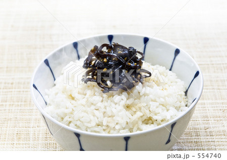 葉唐辛子と昆布の佃煮とご飯 554740