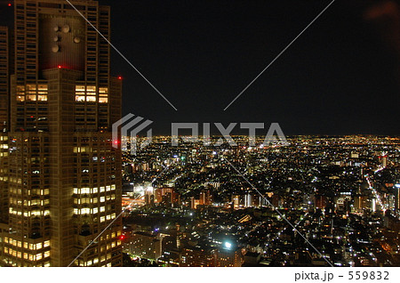 西新宿、高層ビルからの夜景 西新宿、高層ビルからの夜景 559832