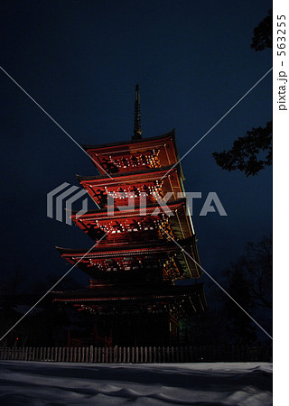 弘前市 最勝院 五重塔 563255