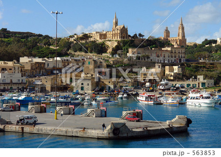 マルタ　ゴゾ島　イムジャーの港 563853