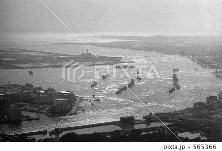 東京上空・航空写真　昭和48年 565366