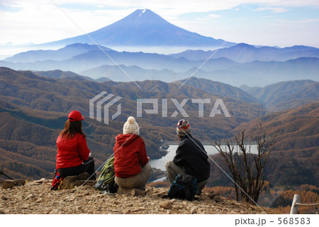 大菩薩峠からの富士山(よこ) 大菩薩峠からの富士山(よこ) 568583