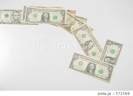 金融イメージ（ドル下落） 572569