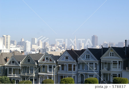サンフランシスコ　アラモスクエア　San Francisco Alamo square 578837