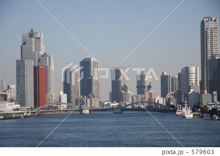 東京湾より勝どき橋方面 579603