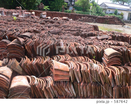 竹富島の瓦 竹富島の瓦 587642
