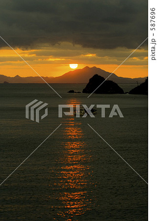 日本海の夕陽 日本海の夕陽 587696