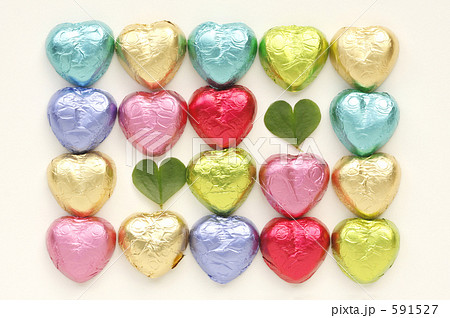 ハートのカラフルチョコ ハートのカラフルチョコ 591527