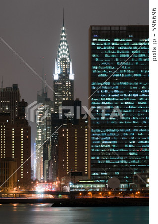 クライスラービル夜景 596696