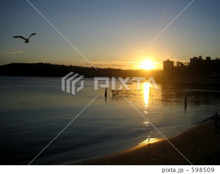 マンリーワーフの夕焼け 598509