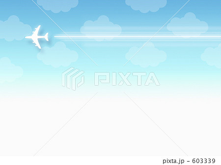 飛行機と空のイラスト素材 603339 Pixta