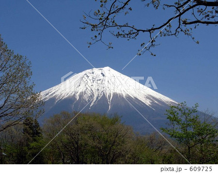 富士山　雪景色 609725